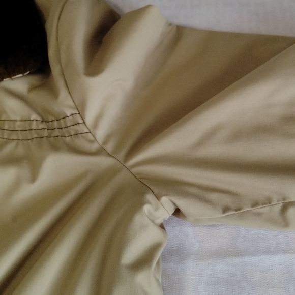 Montgomery Ward women's jacket zip up faux fur sherpa lined brown size Medium - Picture 14 of 16